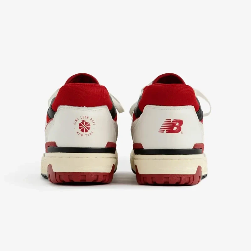 NB 550 White with Team Red - Thumbnail 3