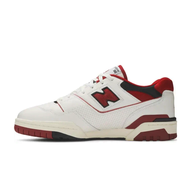 NB 550 White with Team Red