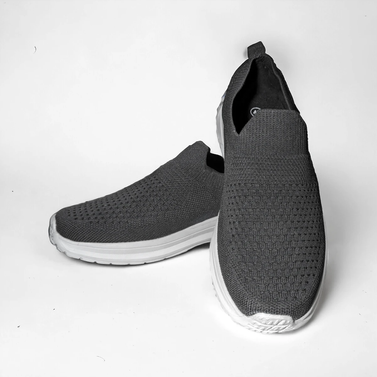 Western Mesh Casual Sneakers For Men - Black -W2350