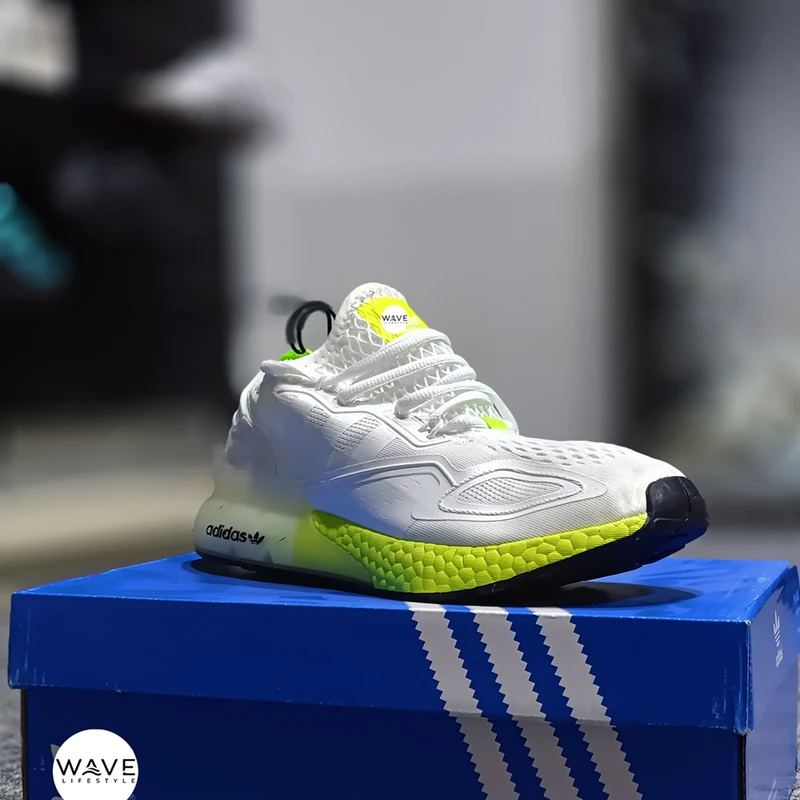 Adidas ZX 2K Boost Cloud White Acid Yellow 1:1 Grade