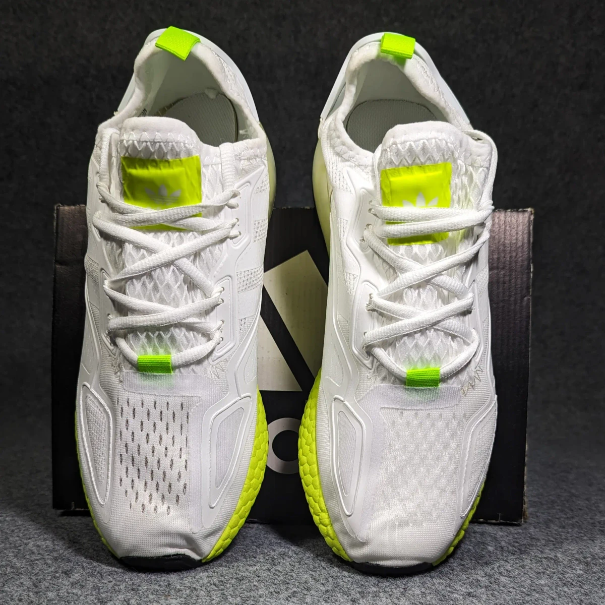 Adidas ZX 2K Boost Cloud White Acid Yellow 1:1 Grade For MAN