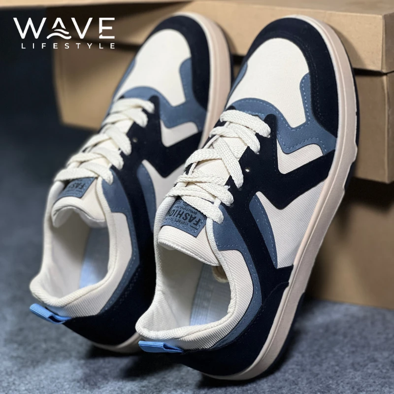 Retro Canvas Casual Sneakers Blue