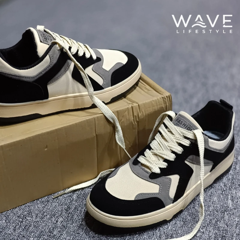 Retro Canvas Casual Sneakers Black