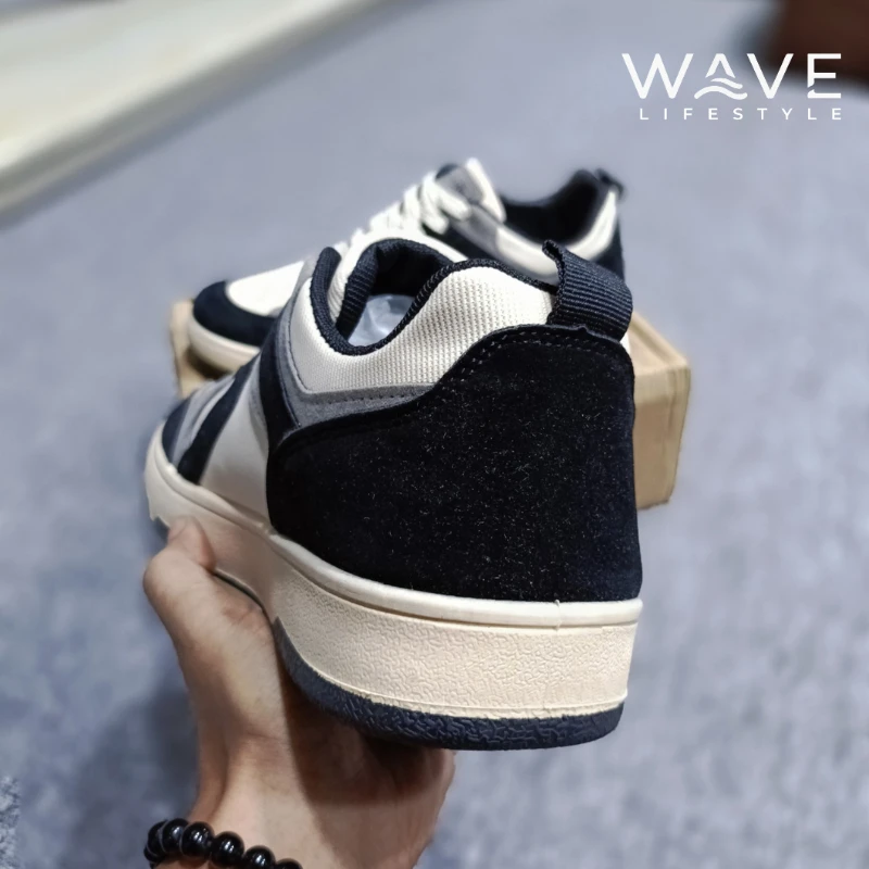 Retro Canvas Casual Sneakers Black - Thumbnail 3