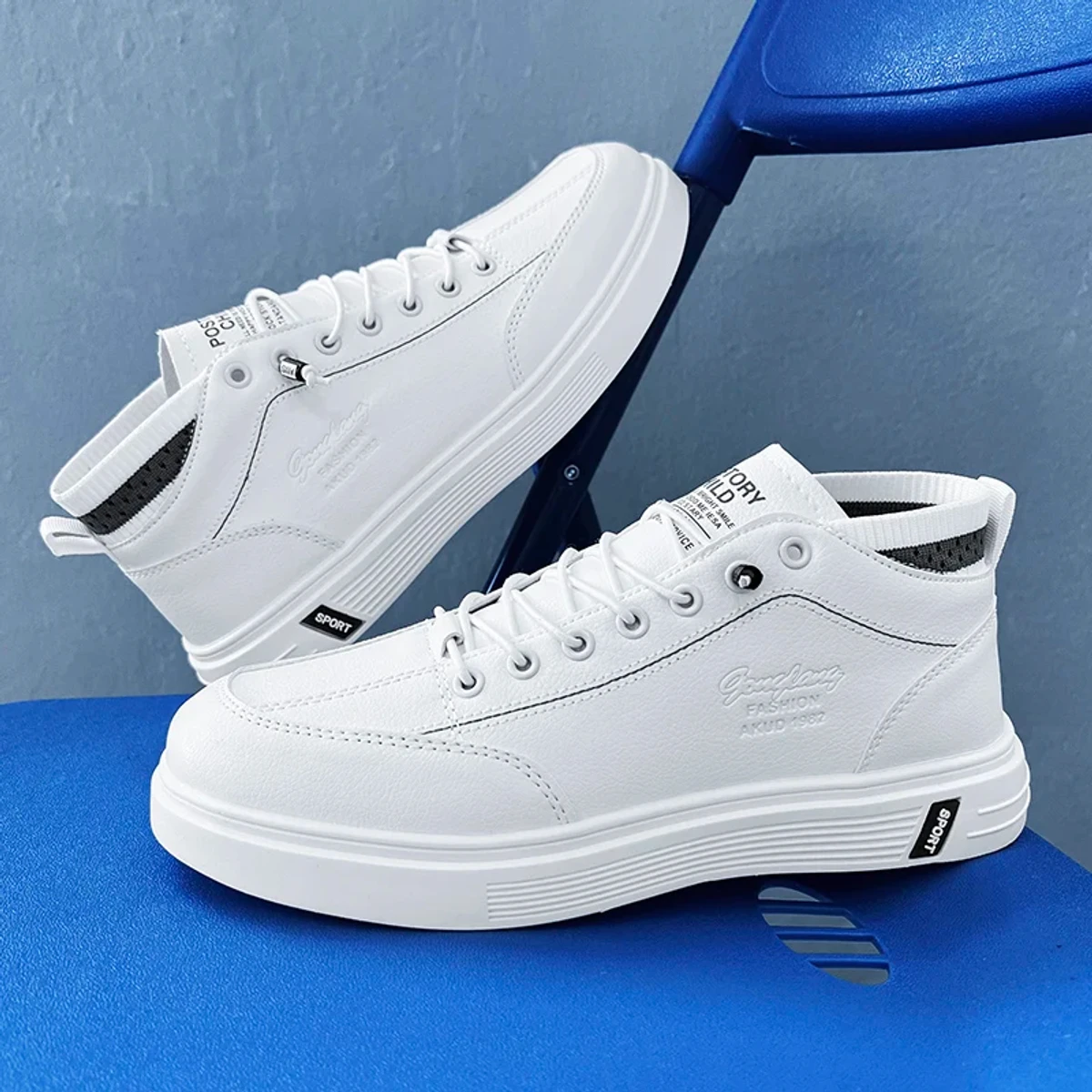 DEVENTER - ELEGANT SHOES FOR MEN - WHITE