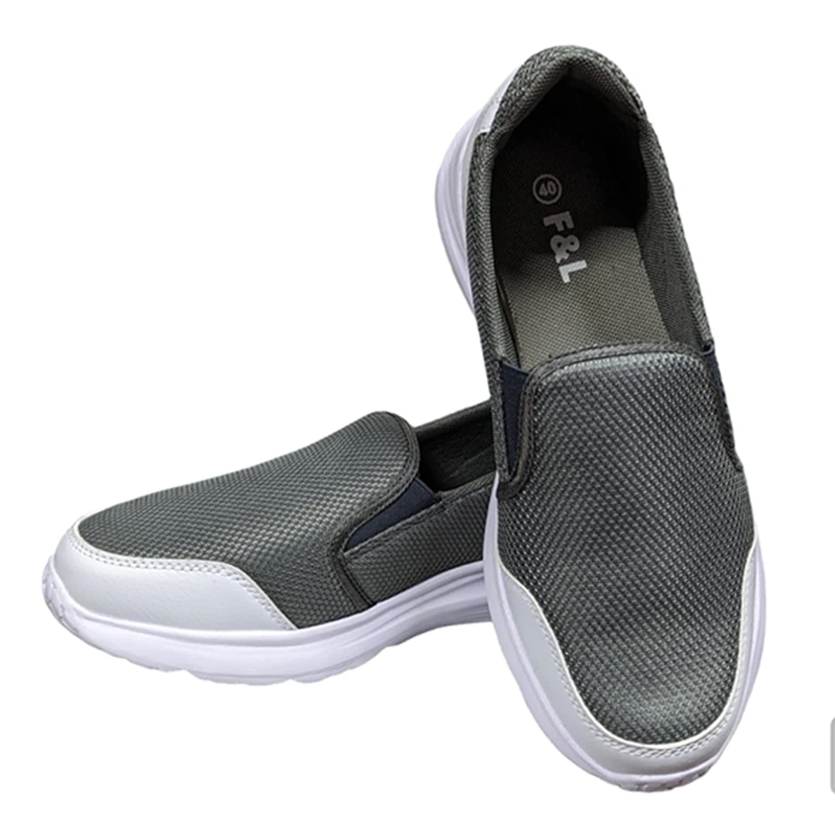 Lightweight Unisex Mesh Walking Sports Shoes - Grey - FLMN-20